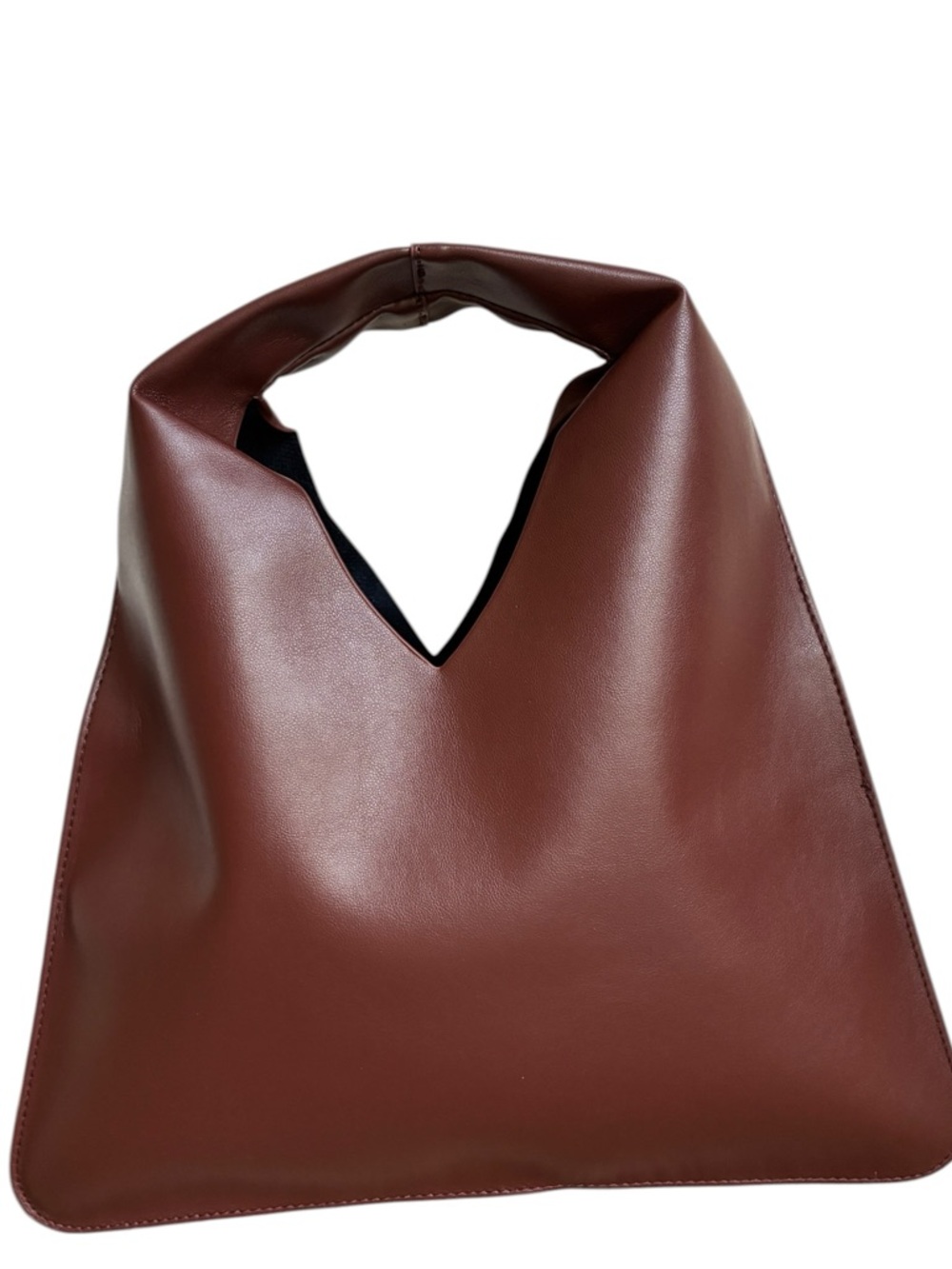 8 Other Reasons Brown Mini Hobo Bag Faux Leather Slouchy Shoulder Chic - Picture 4 of 8